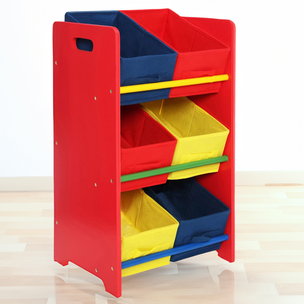 Premier Housewares 3 Tier MDF Kids Storage Unit Image 1