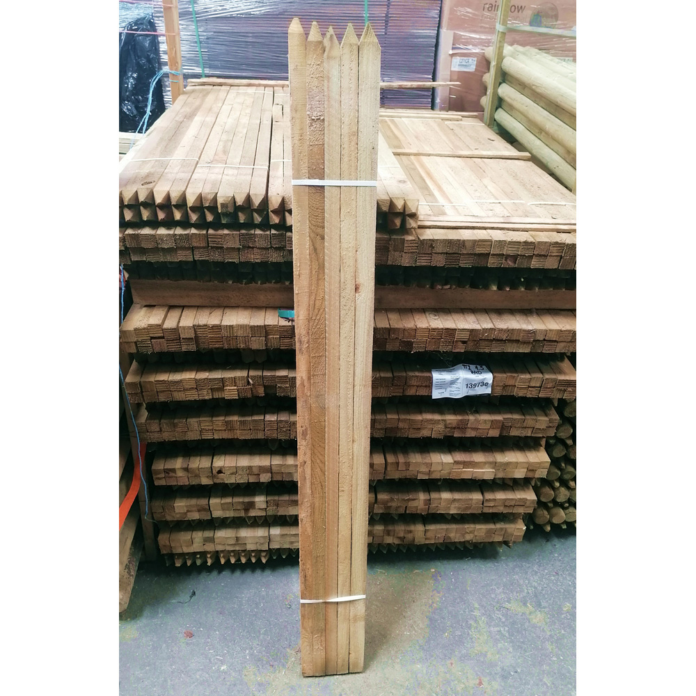 Inspirational Gifting Square Pointed Wooden Tree Stake 1.5m x 32mm 20 Pack Image 5