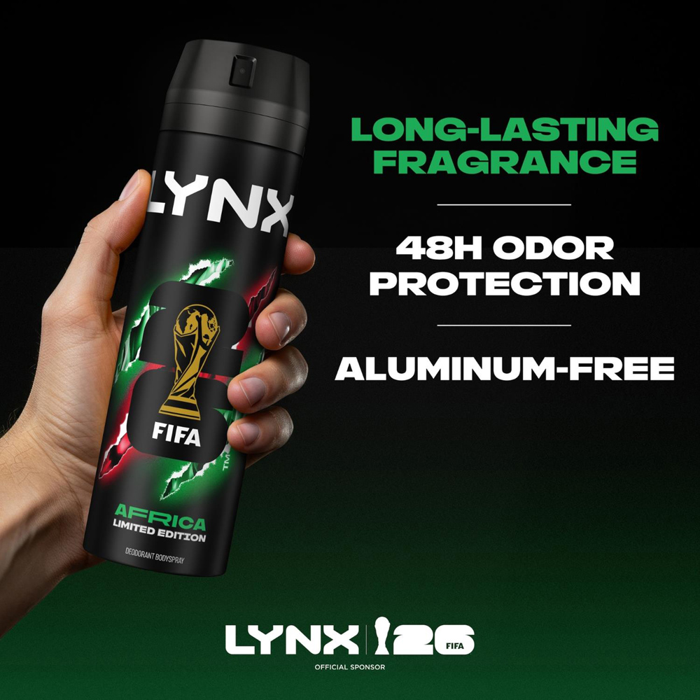 Lynx XL Africa Mandarin and Sandalwood 48H Sweat Protection Deodorant Body Spray 200ml 3 Pack Image 4
