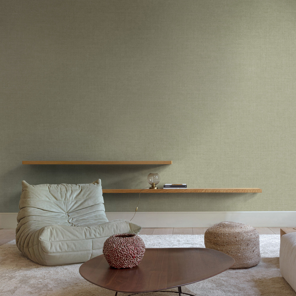 Grandeco Solena Deep Sage Wallpaper Image 2