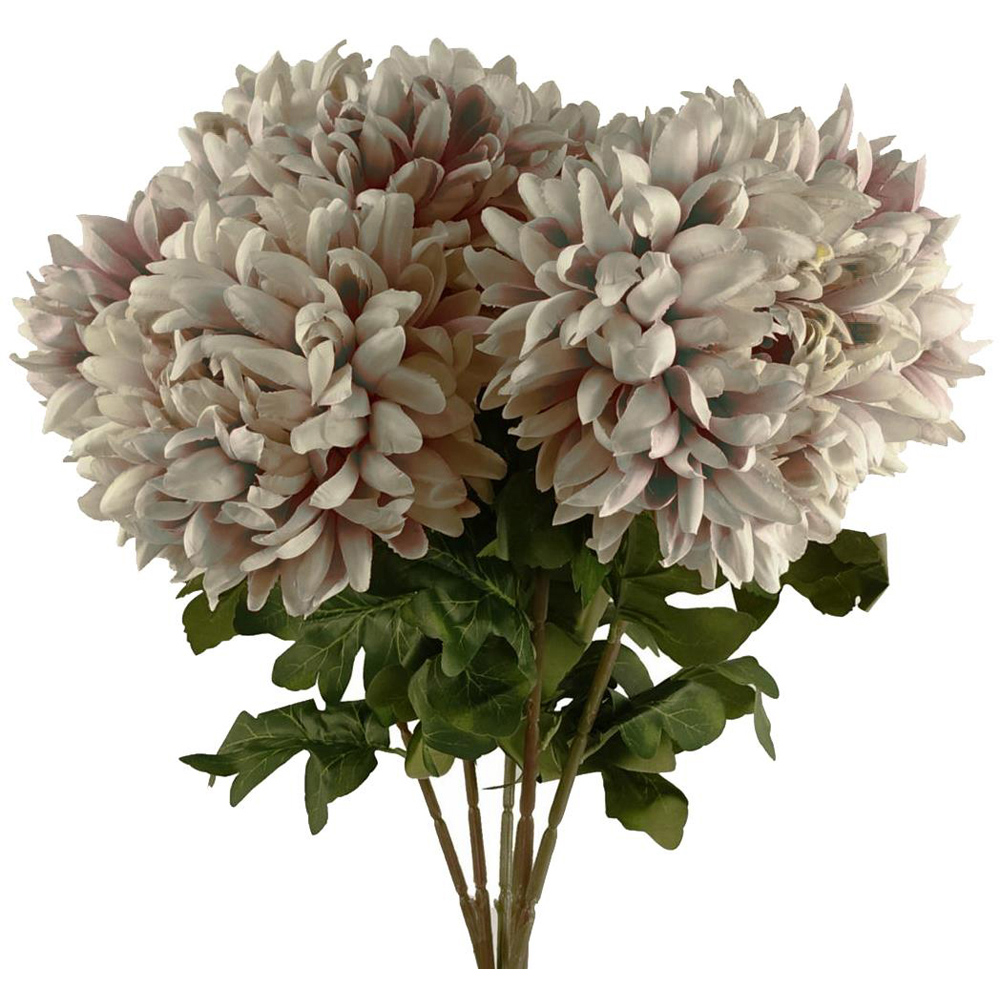 Leaf Reflex Chrysanthemum Mushroom Artificial Flower 2ft 6 Pack Image 3