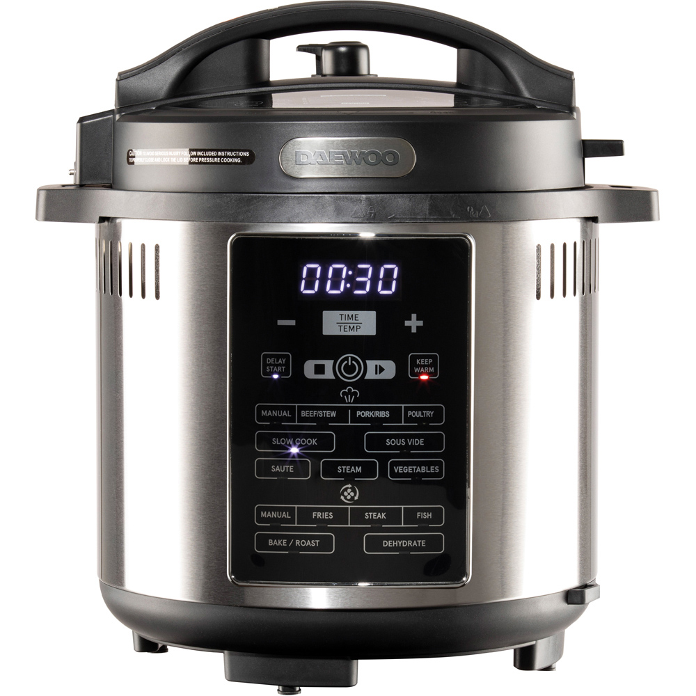 Daewoo SDA2621GE Black 6L 2 in 1 Air Fryer Pressure Cooker Image 1