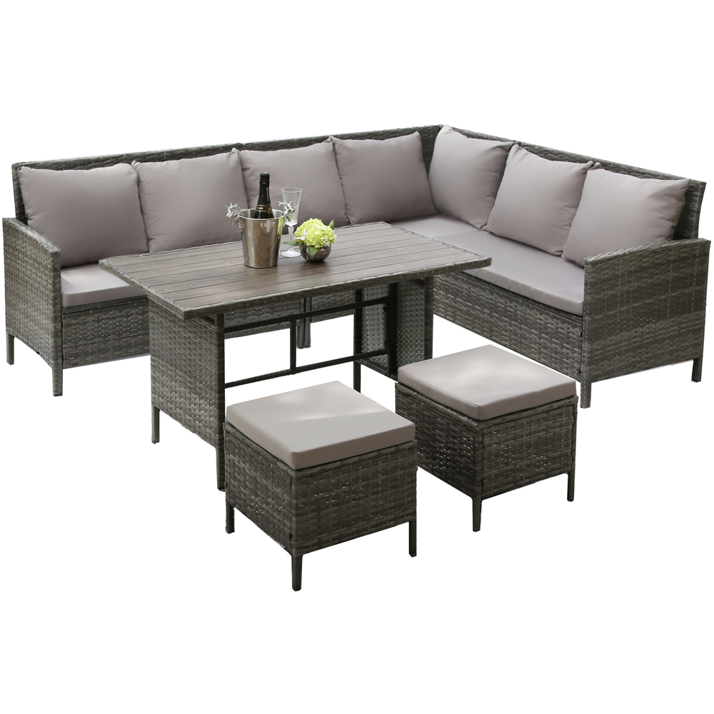 Thalia 8 Seater Sofa Set Grey Image 2