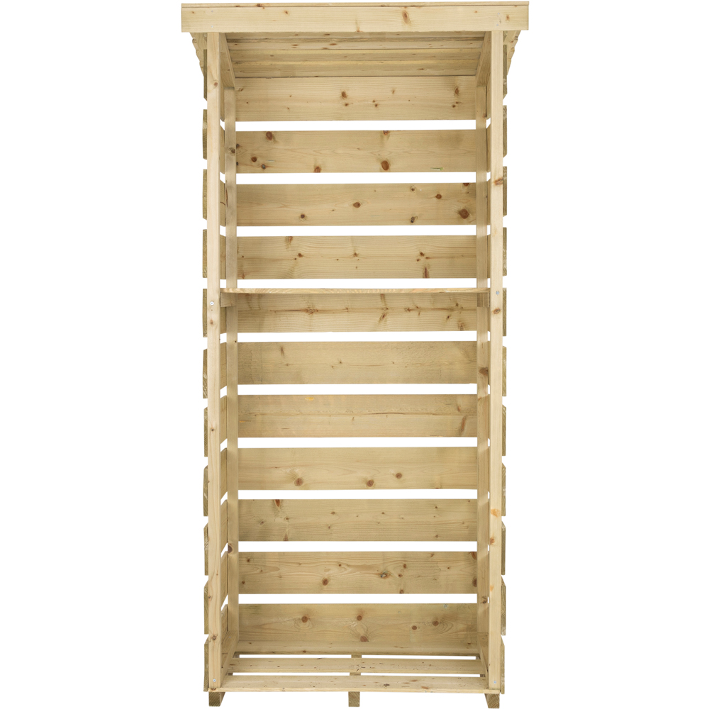 Charles Bentley 53.2 x 76 x 182.3cm Single Wooden Log Store Image 3