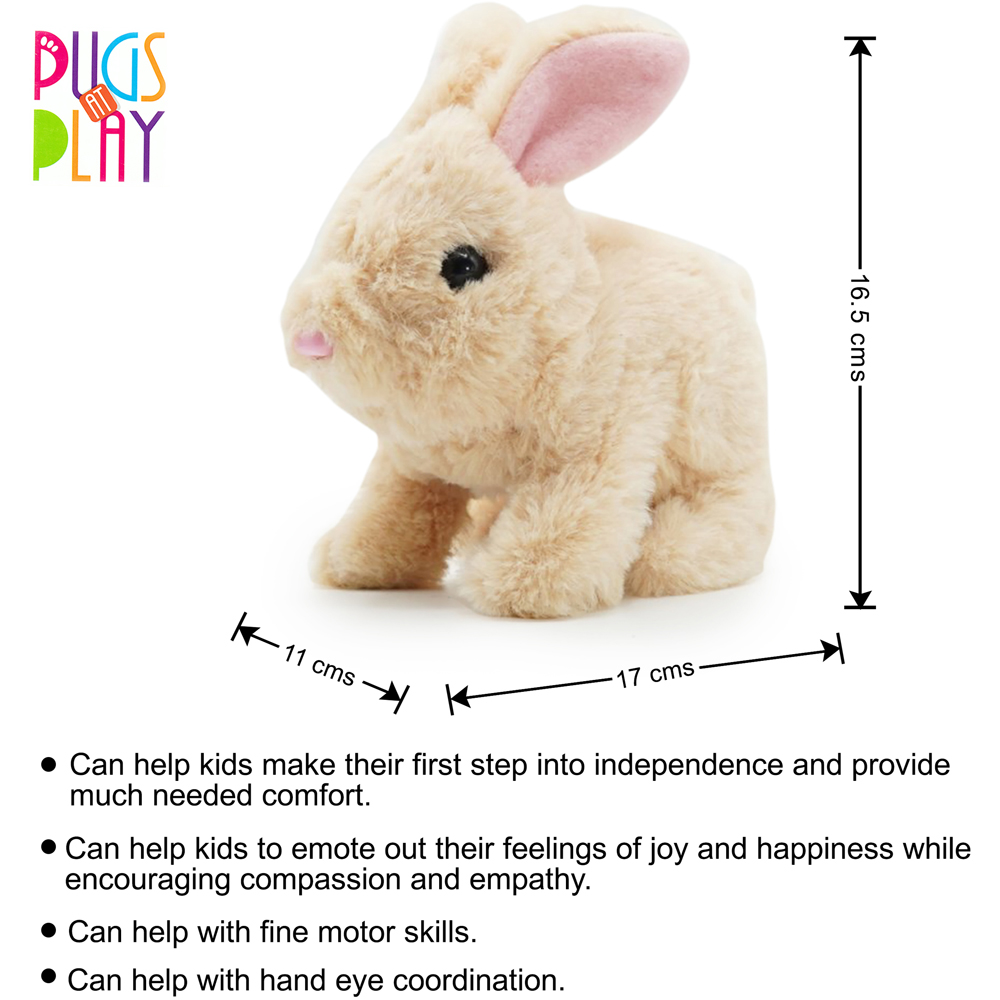 Pugs at Play Cookie Interactive Jumping Rabbit Plush Soft Toy Image 9