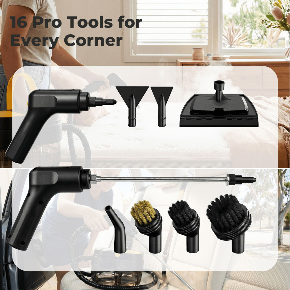 Spector SM2005-BK-UK High Temperature Steam Cleaner with Accessories 1500W Image 6