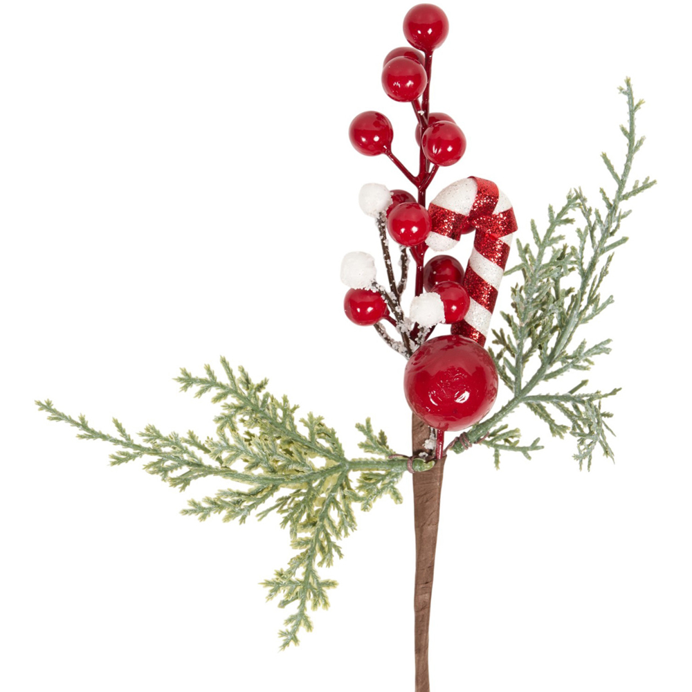 Pack of 10 Candy Cane Floristry Picks Image 7