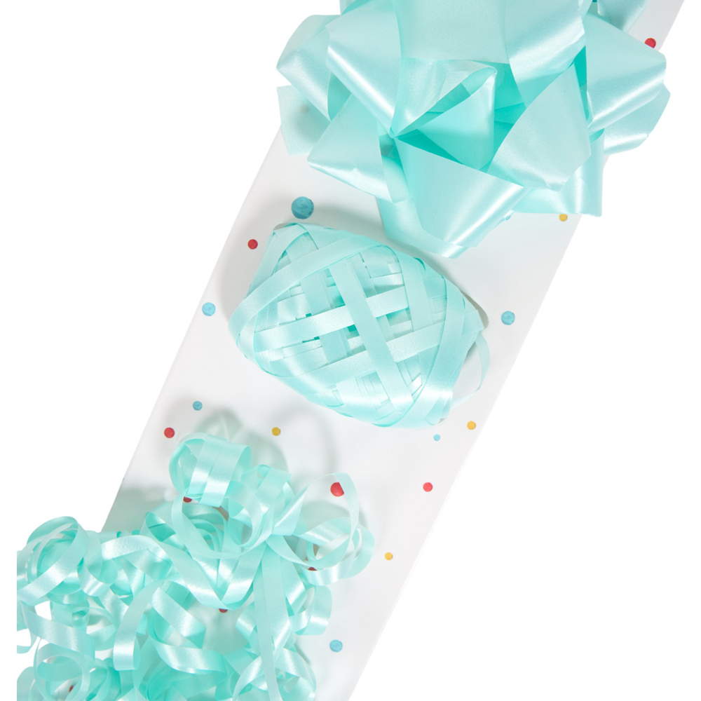 Blue Metallic Star Bow with Ribbon Image 6