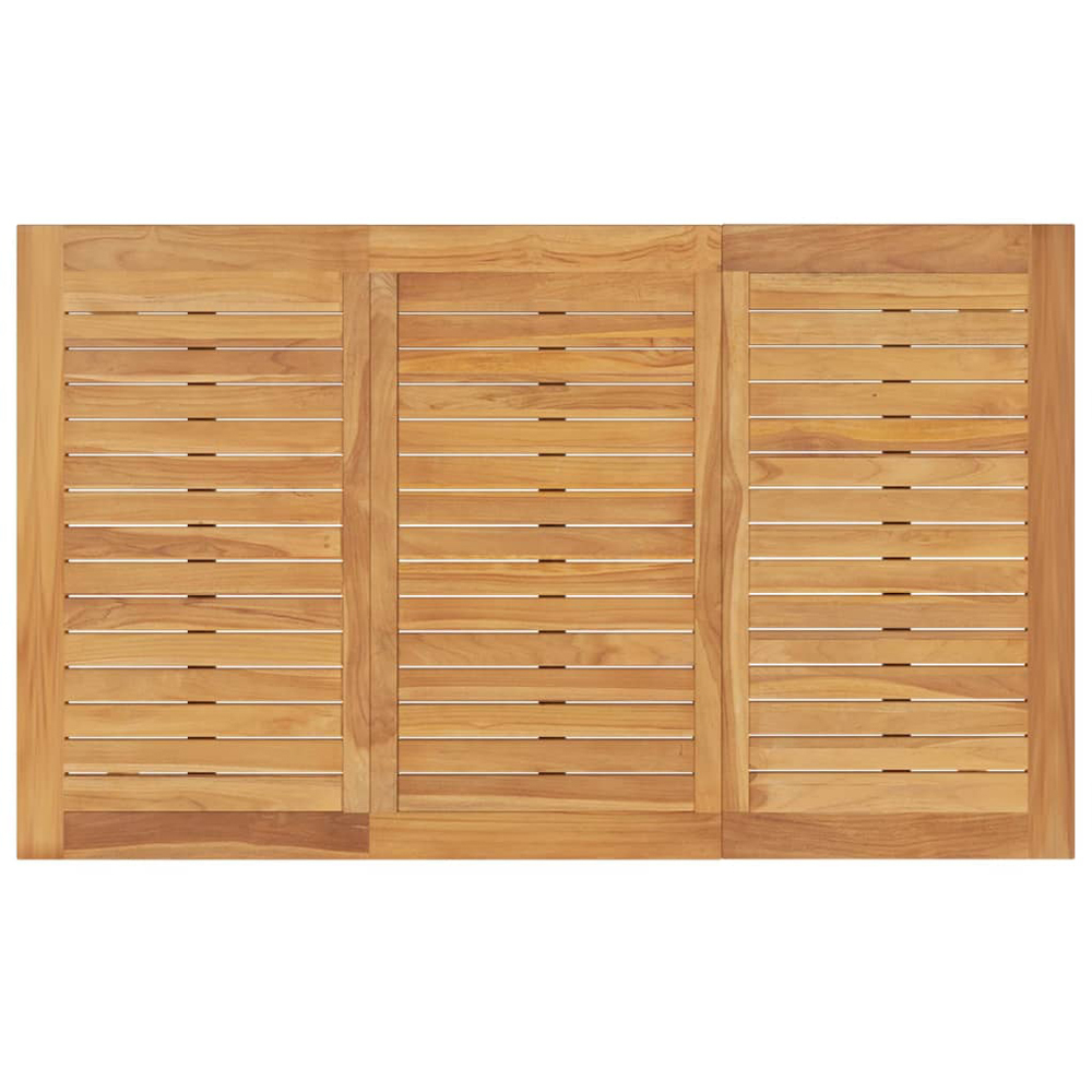 vidaXL 6 Seater Brown Wooden Rectangular Batavia Table Image 5