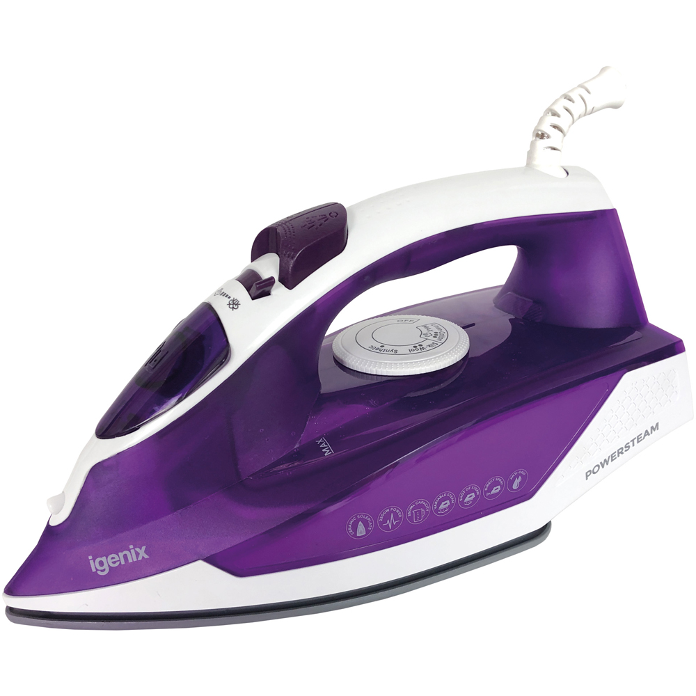 Igenix IGPK37 Steam Iron 1600W 2 Slice Toaster and 1.7L Kettle Set Image 4