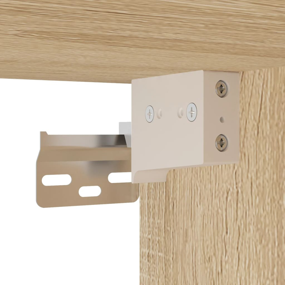 vidaXL 2 Door Sonoma Oak Wall Mounted Cabinet Set of 2 Image 9
