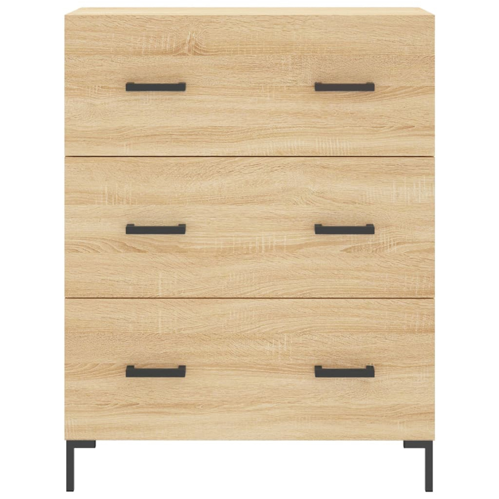 vidaXL 2 Door 3 Drawer Sonoma Oak Highboard Image 8