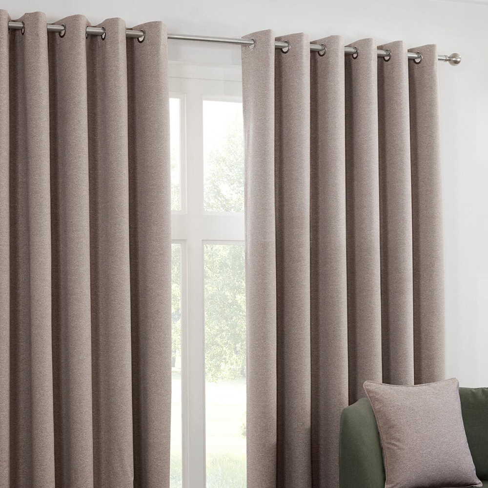 Dusk Eyelet Curtain Natural / 168cm / 137cm Image 3