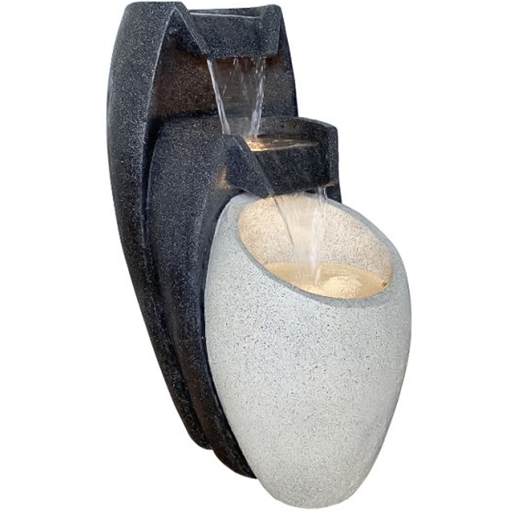 Tranquillity 3 Flowing Vases LED Solar Water Feature Image