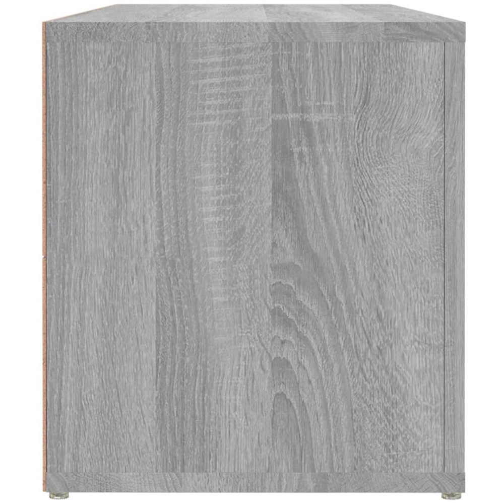 vidaXL 2 Door 2 Shelf Grey Sonoma TV Cabinet Image 5