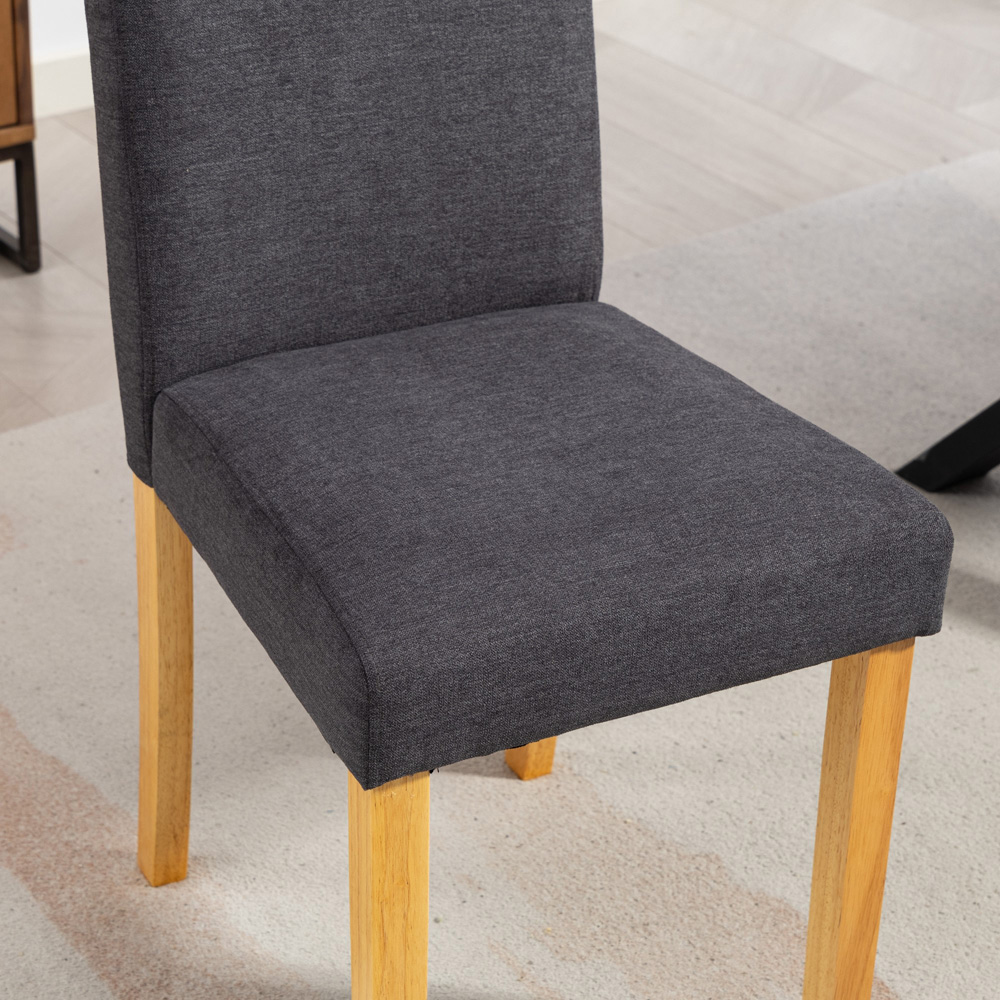 Artemis Home Almont Set of 2 Charcoal High Back Dining Chairs Image 2