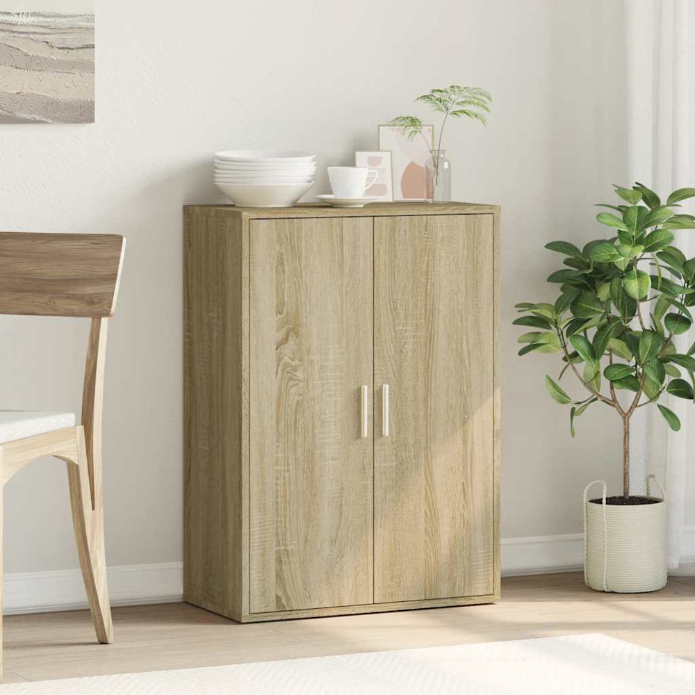 vidaXL 2 Door Sonoma Oak Sideboard Image 5