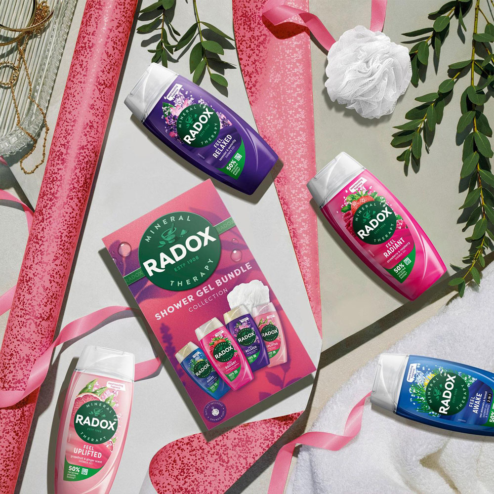 Radox Feel Uplifted Relaxed Radiant and Awake Shower Gel Bundle 3 Pack Image 2