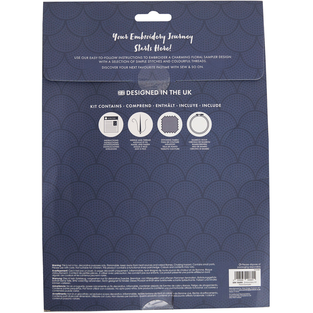 Sew & So On Sample Embroidery Kit Image 6