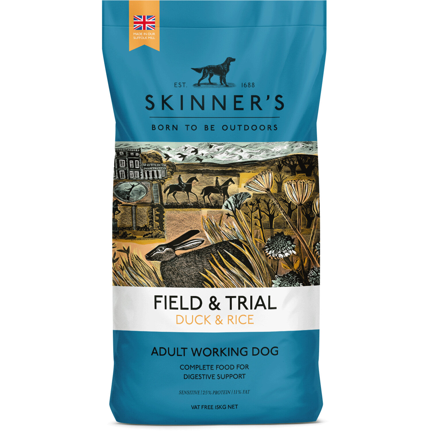 Skinner's Field and Trial Duck and Rice Adult Dog Food 15kg Image