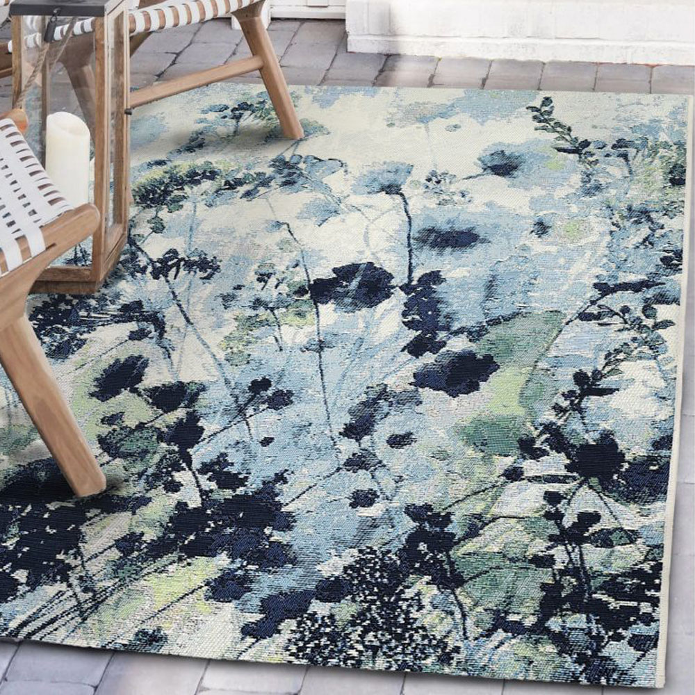 Homemaker Tropico Multicolour Watercolour Rug 160 x 230cm Image 1