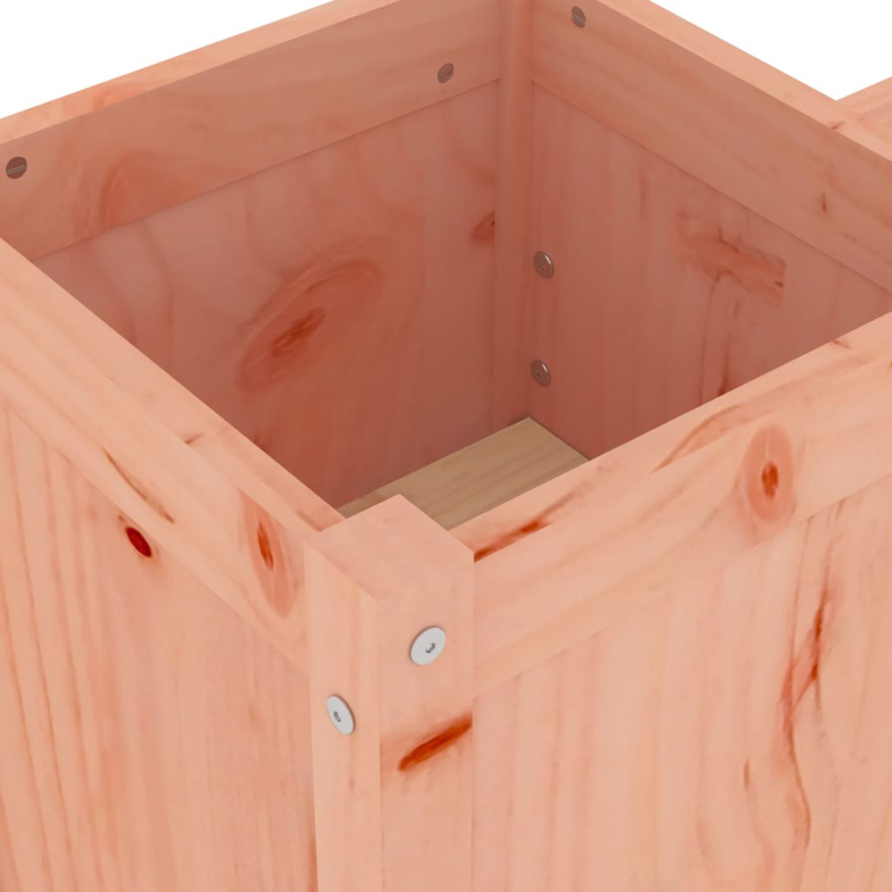 vidaXL 2-in-1 Natural Solid Douglas Wood Planter Box with 2 Seater Bench Image 7
