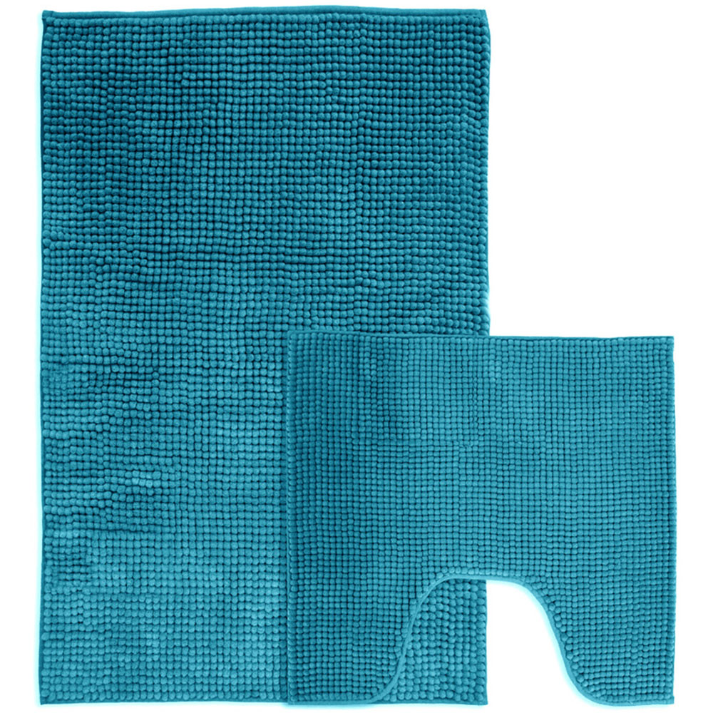 Mayfair Jade Shaggy Noodle Bath Mat 50 x 80cm Image 4