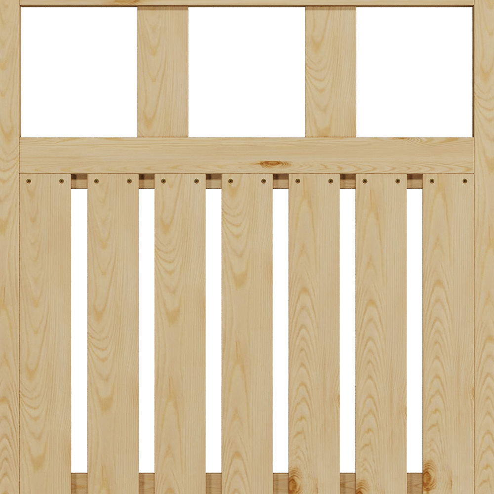 Outdoor Minimalist Nature Wooden Straight-Corner Garden Fence Door, 90 x 76 x 2.5cm Image 6