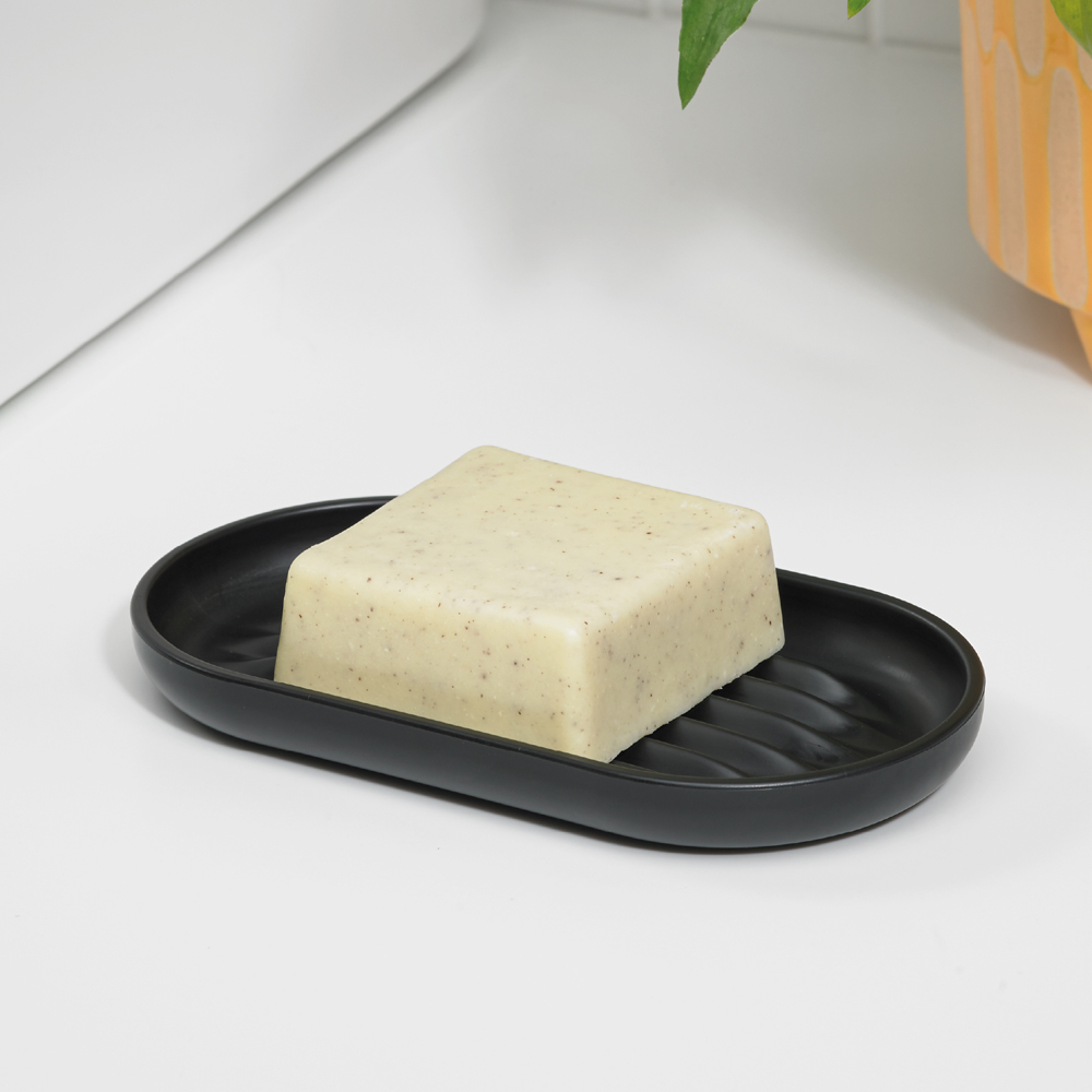 ReBorn Dark Grey Recycled Plastic Soap Dish Twin Pack Image 2