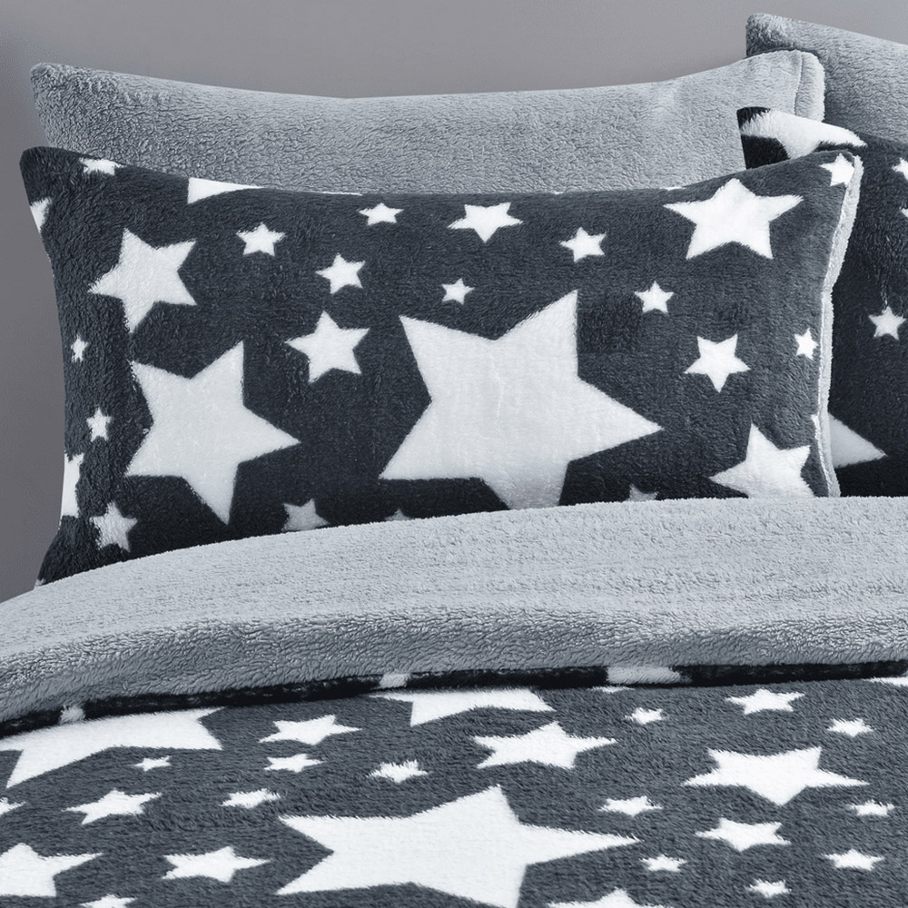 Galaxy Navy Teddy Duvet Set Double Image 2