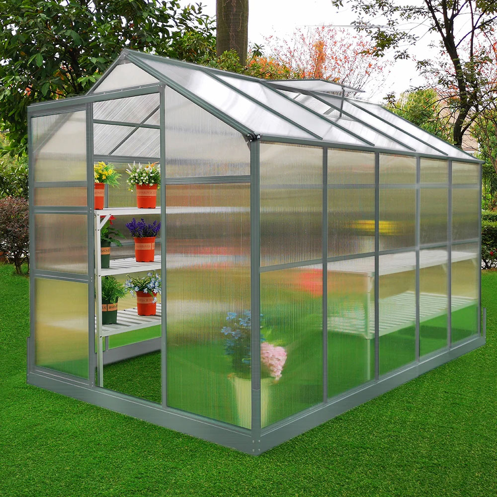 MonsterShop 6 x 10ft Greenhouse with Base Image 2
