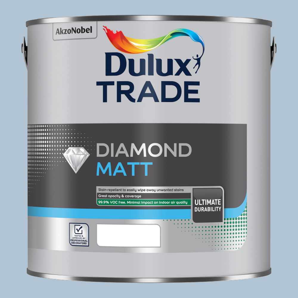 Dulux Trade Bright Skies Walls and Ceilings Diamond Matt Paint 2.5L Image 2