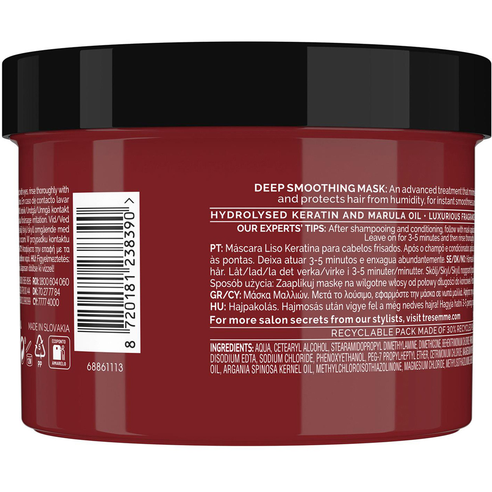 TRESemme Keratin Smooth Deep Smoothing Mask 440ml 2 Pack Image 3