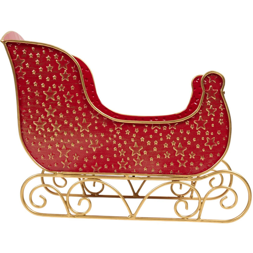 Starlit Sleigh Christmas Decoration Ruby Image 2
