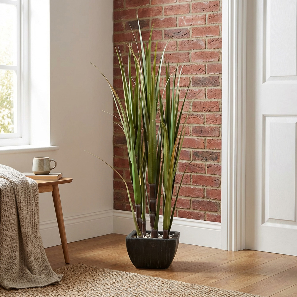 Faux Bamboo Tree in Pot Image 2