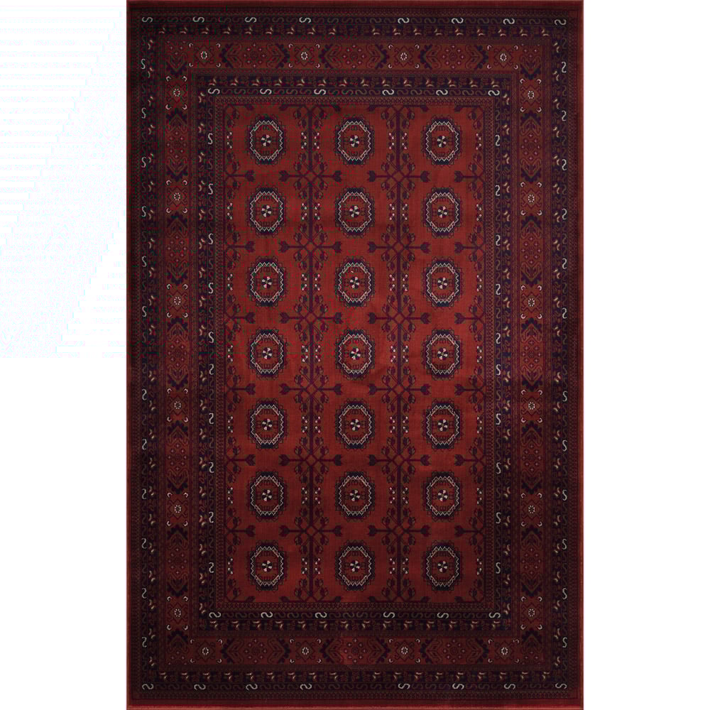 Desire Rugs Yasmin Red Traditional Bukhara Oriental Style Rug 120 x 170cm Image 1