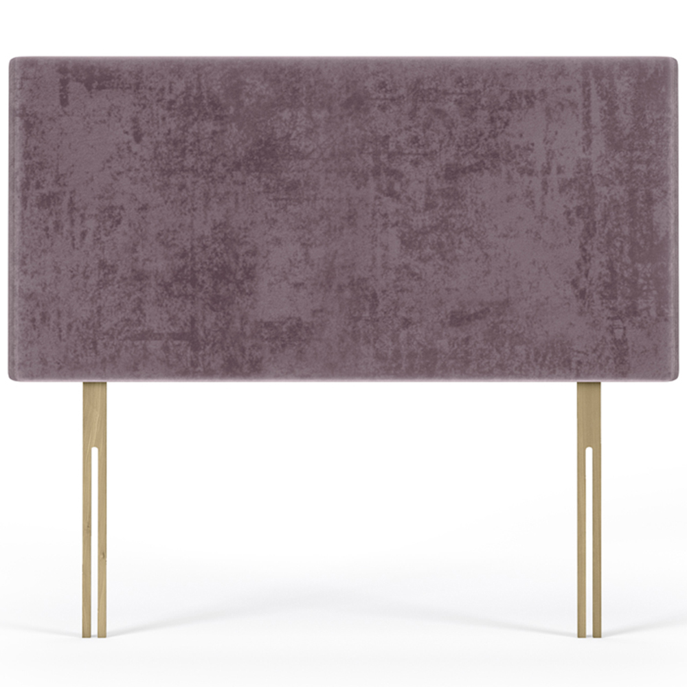Bedmaster Double Mauve Naples Velvet Valencia Plain Headboard Image 2