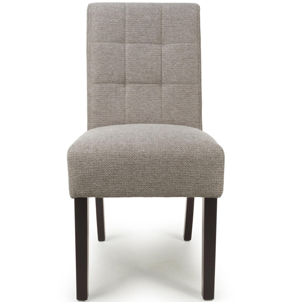 Portland Harlow Mocha Weave Natural Legs Waffle Back Dining Chair Image 4