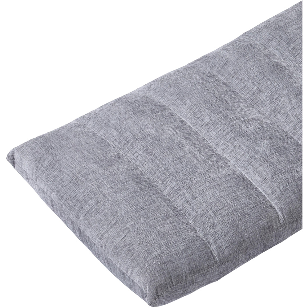 Living and Home Grey Chenille 14-Position Reclining Floor Chair Image 4