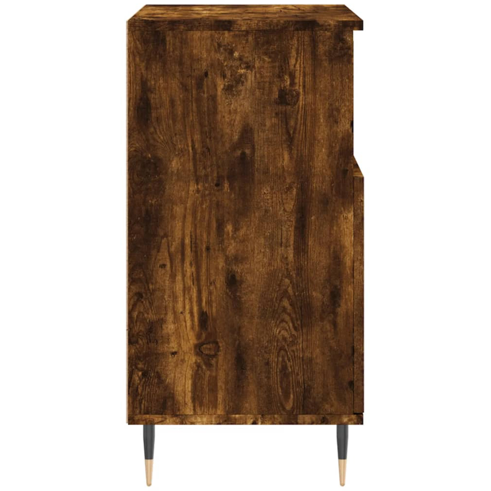 vidaXL 2 Door 2 Shelf Smoked Oak Sideboard Image 7