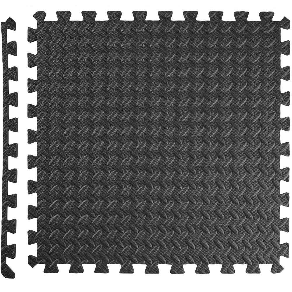 tectake Black Interlocking Gym Mat 24 Pack Image 7