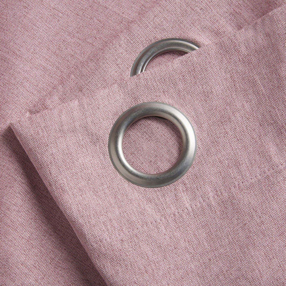 Alan Symonds Blush Linen Look Blackout Ring Top Eyelet Curtains 161 x 183cm Image 4