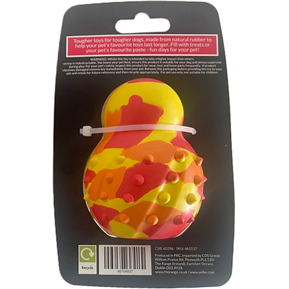 Treat n Bounce Chewy Dog Toy - Yellow Image 2