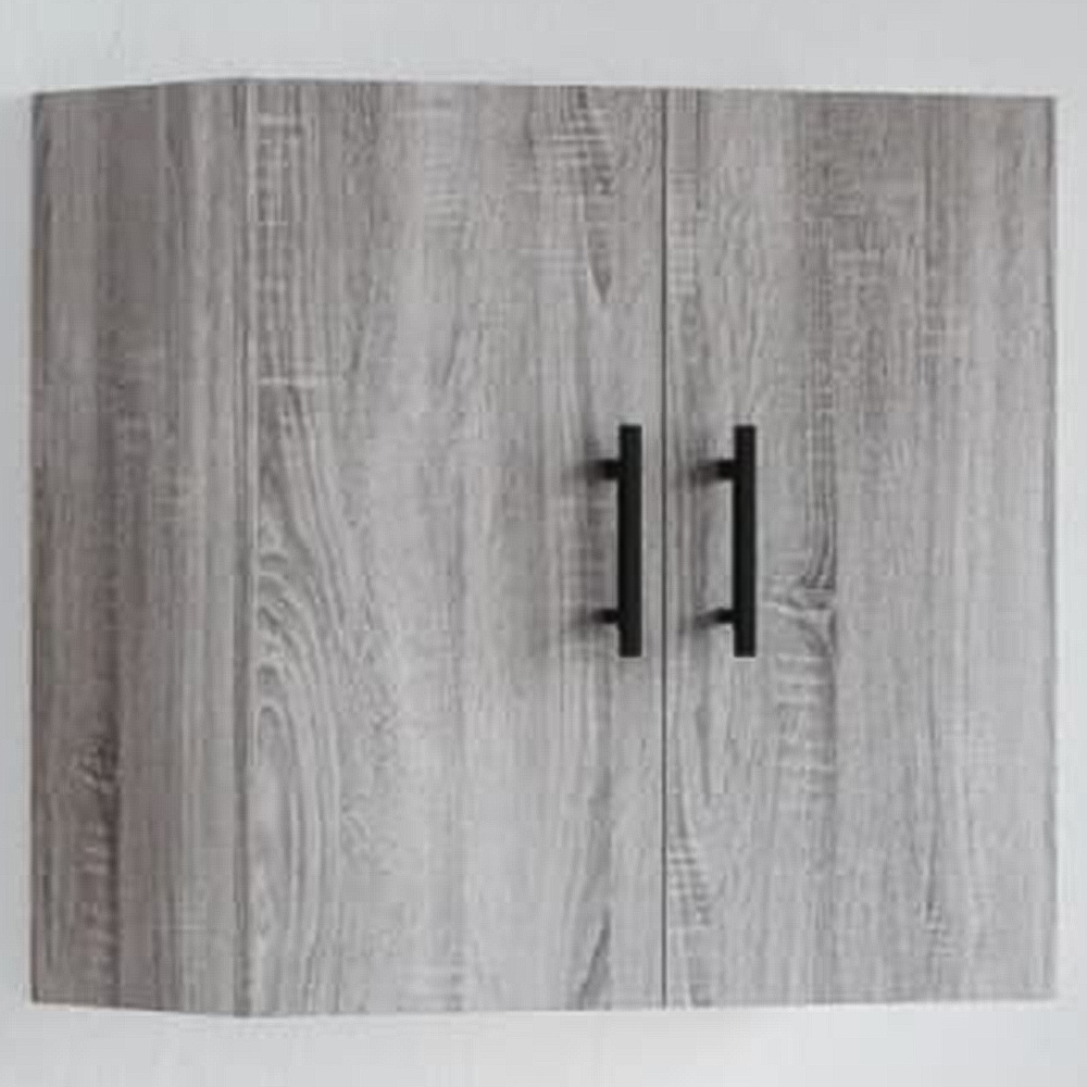 vidaXL 2 Door Grey Sonoma Wall Cabinet Image 1