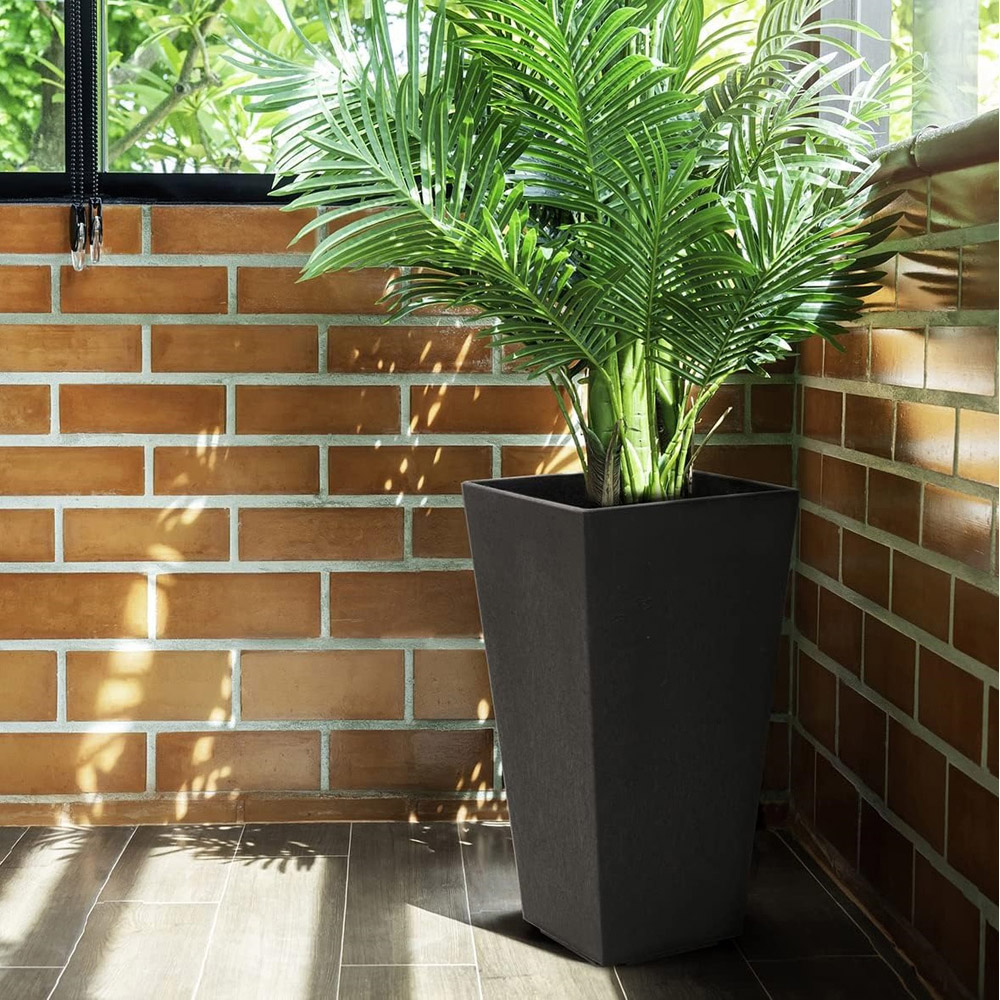 Primeur Sonata Slate Outdoor Garden Planter 50cm 2 Pack Image 2