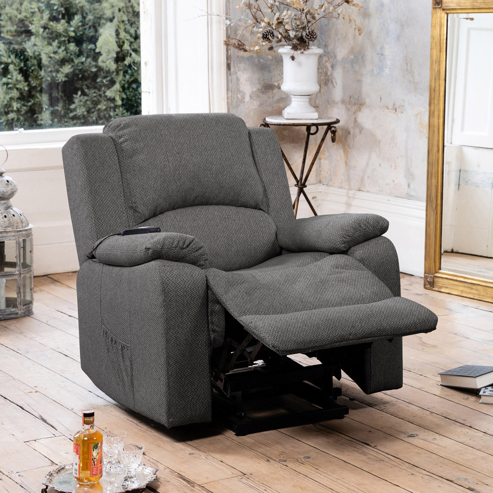 Artemis Home Marldon Dark Grey Massage and Heat Electric Recliner Chair Image 2