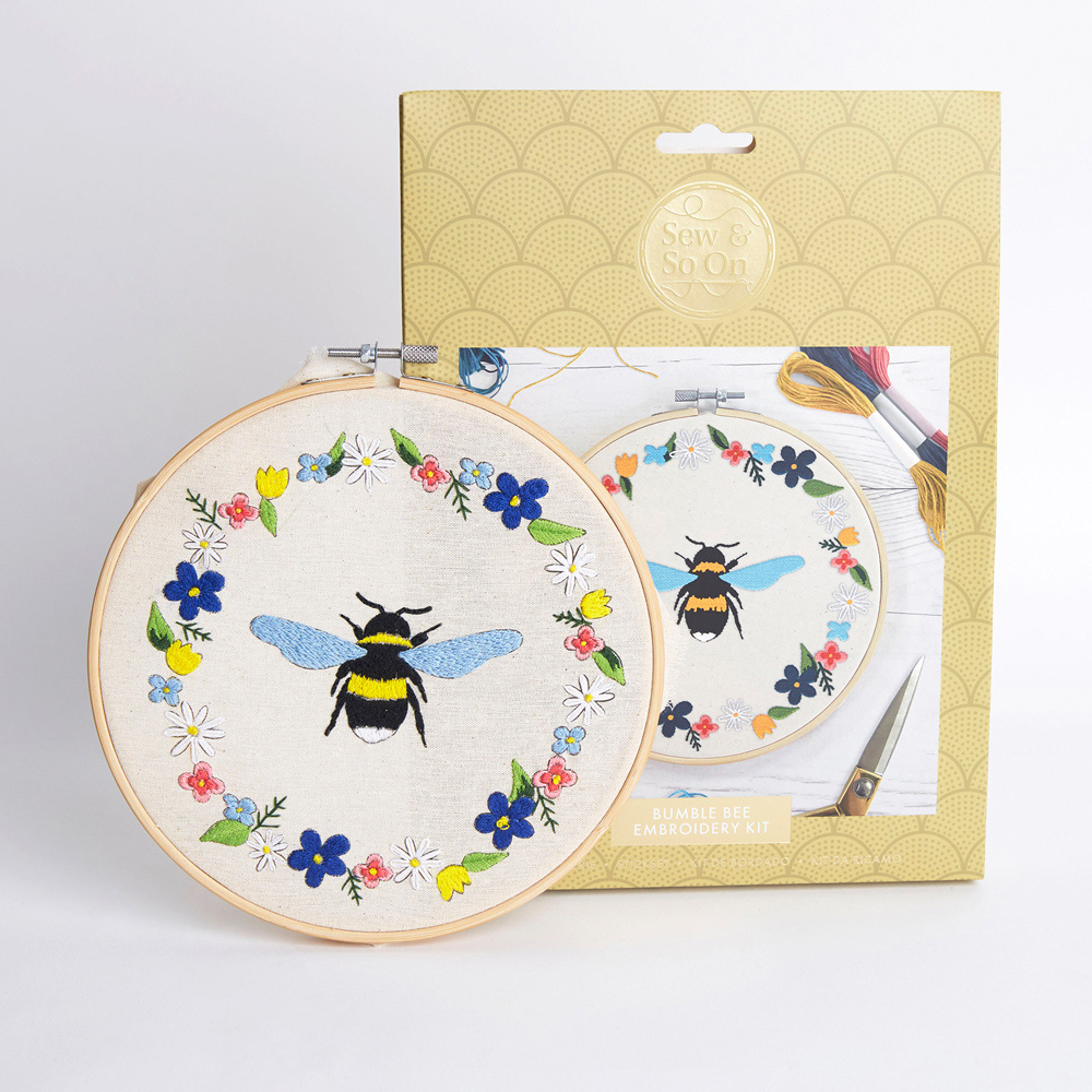 Sew & So On Bumble Bee Embroidery Kit Image 7