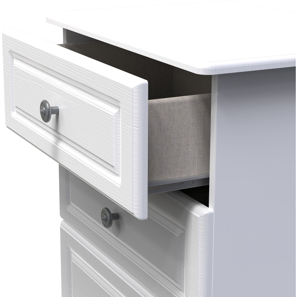 Crowndale Pembroke 4 Drawer Matt White Midi Chest of Drawers Ready Assembled Image 6