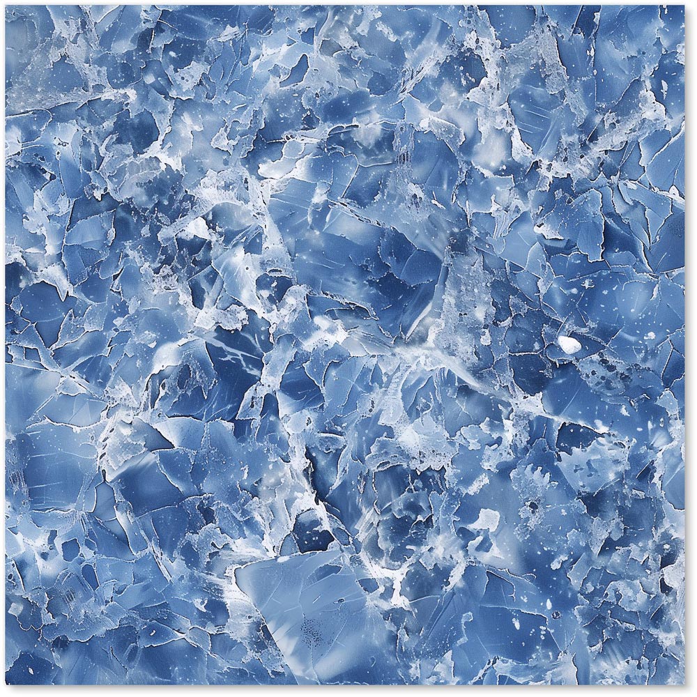 Warren Reed Designer Coastal Blue Quartz Effect Glass Kitchen Splashback 60 x 60cm Image 2