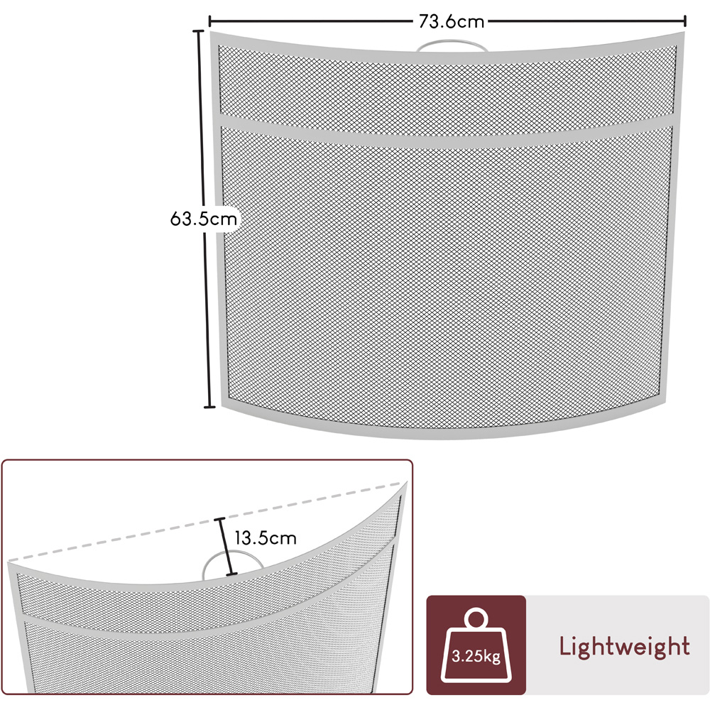 Fire Vida Buckton Fire Guard Nickel Image 5